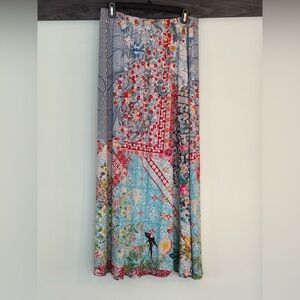 Maxi skirt, light material, vintage looking, large, elastic waist